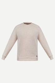 THM Crew Neck Sweatshirt Series IX in Ecru, front view