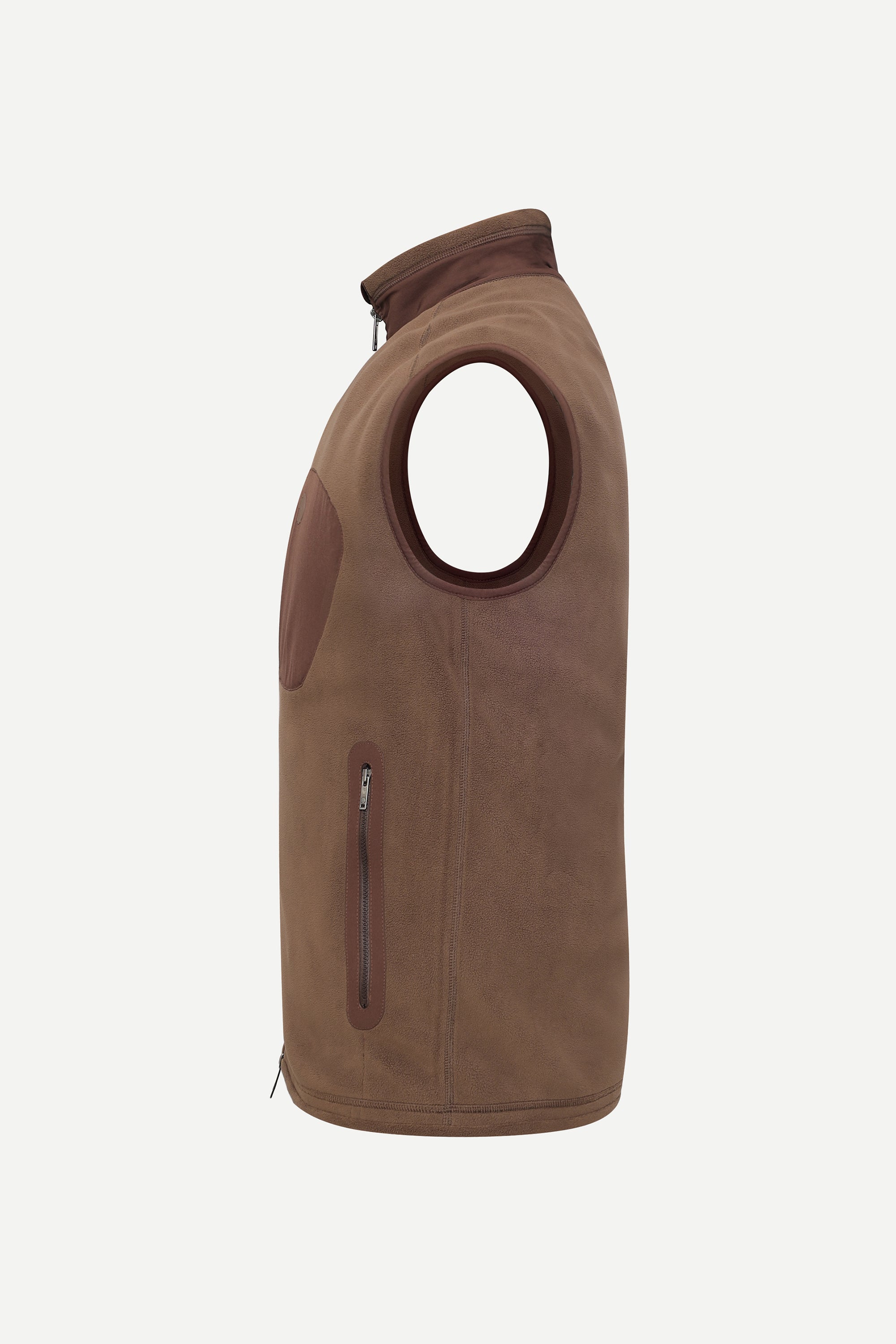 THM Fluidic Gilet Series IX in Coffee