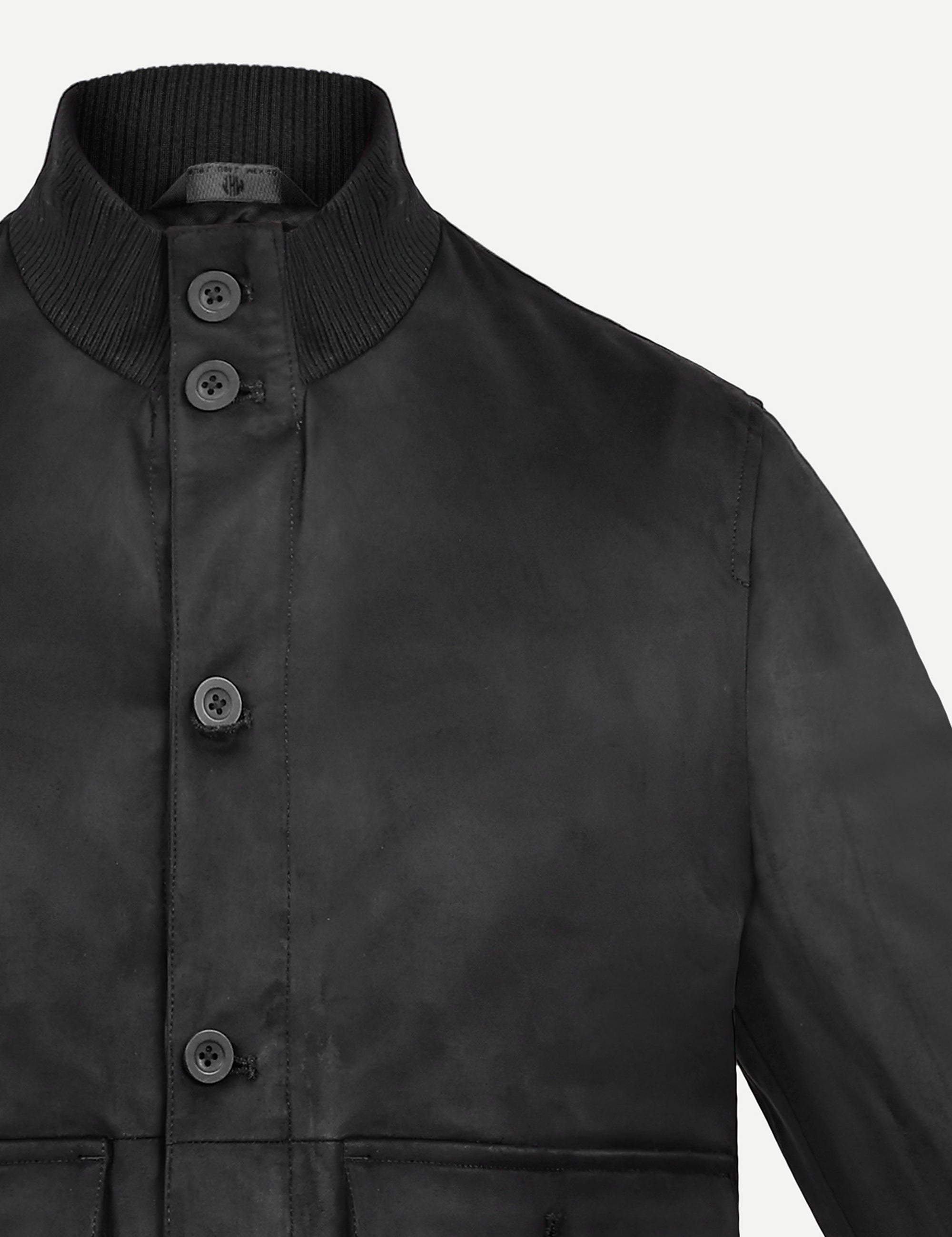 THM Manfred Suede Jacket in Black