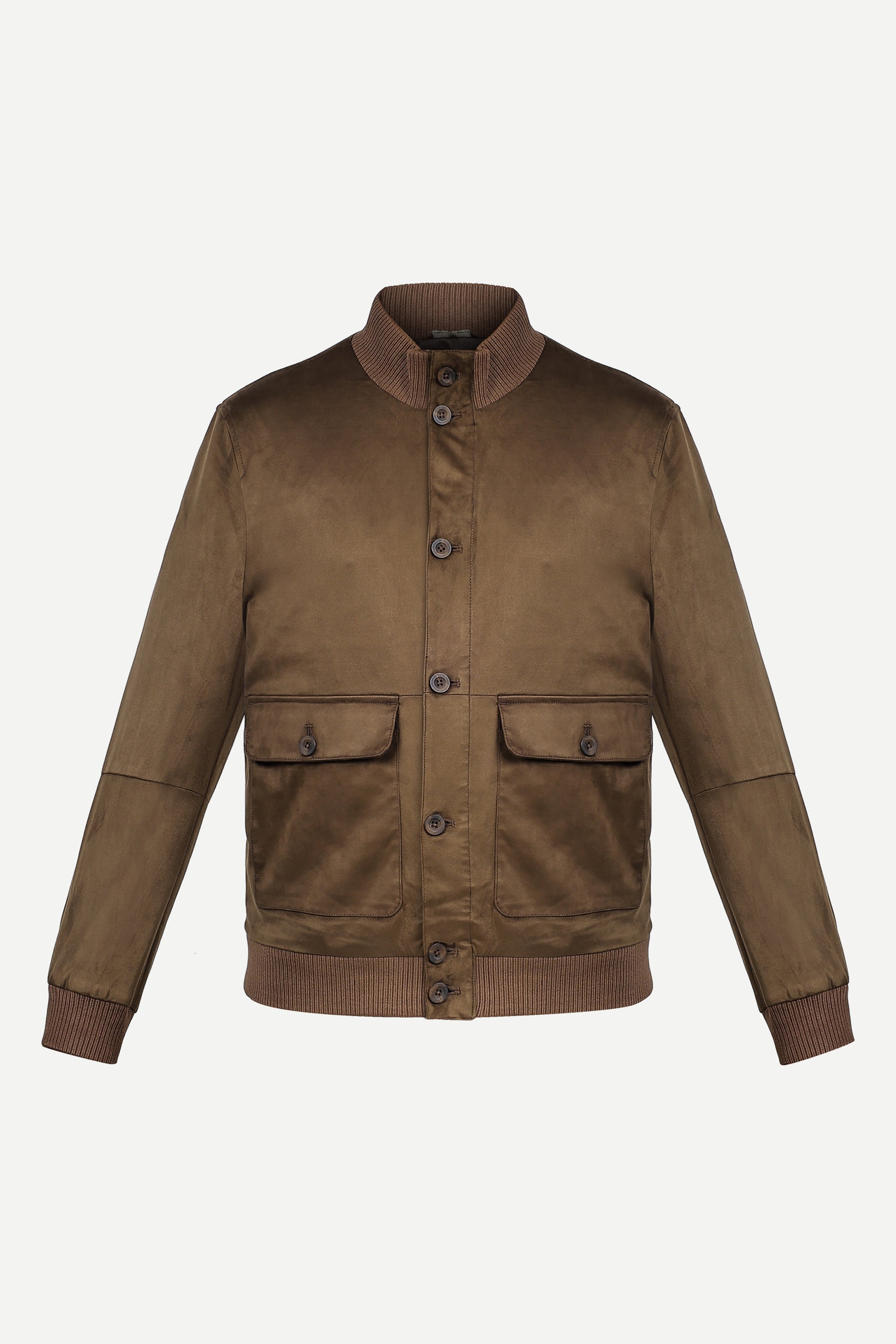 THM Manfred Suede Jacket in Coffee