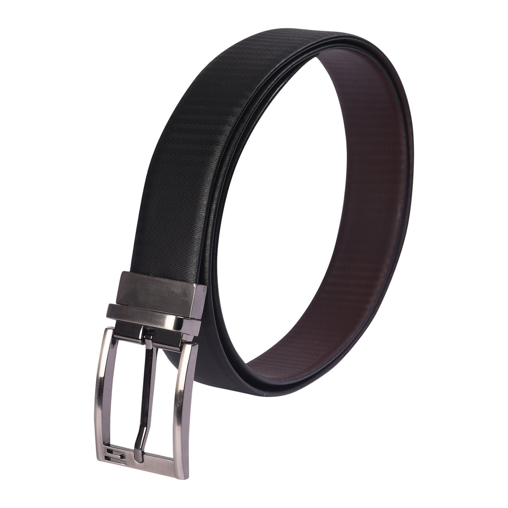 Reversible Black & Coffee Genuine Leather Belt