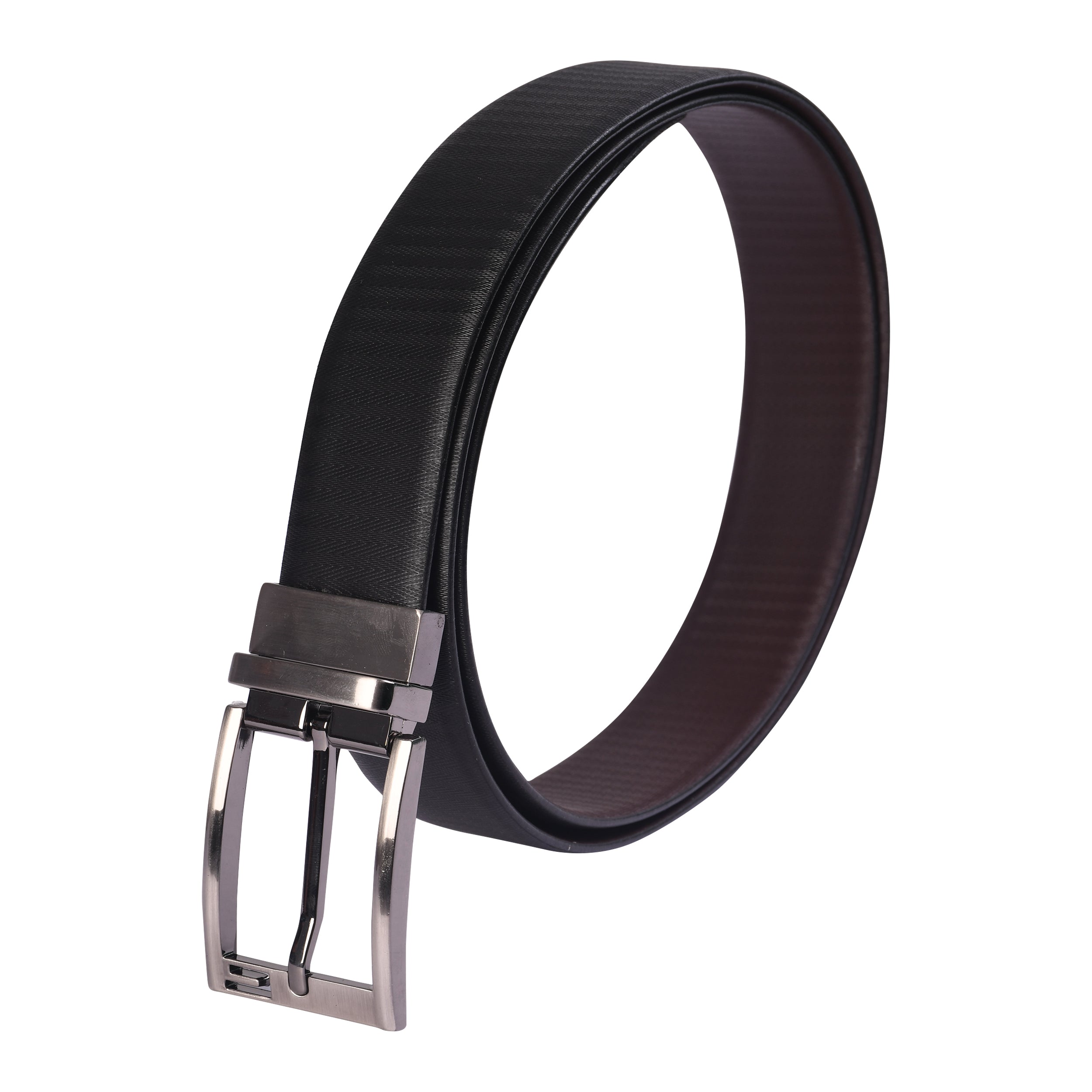 Reversible Black & Coffee Genuine Leather Belt