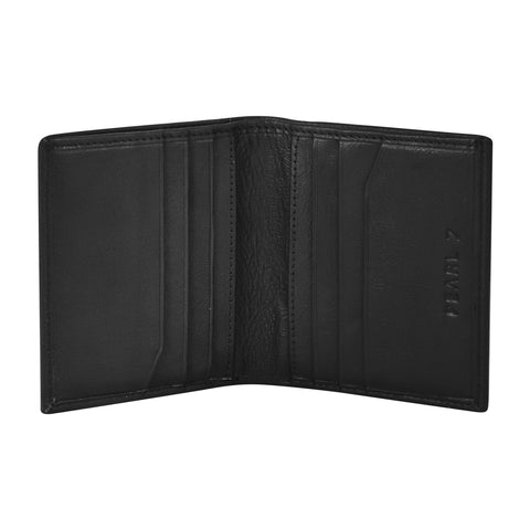 black 9 pocket leather wallet