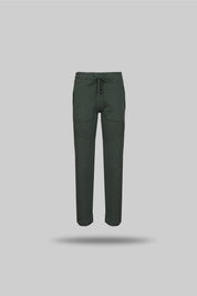 Bonded-Fleece Embroidered Trouser