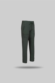 Bonded-Fleece Embroidered Trouser