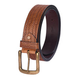 Russet Brown Genuine Leather Belt