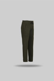 Bonded-Fleece Embroidered Trouser