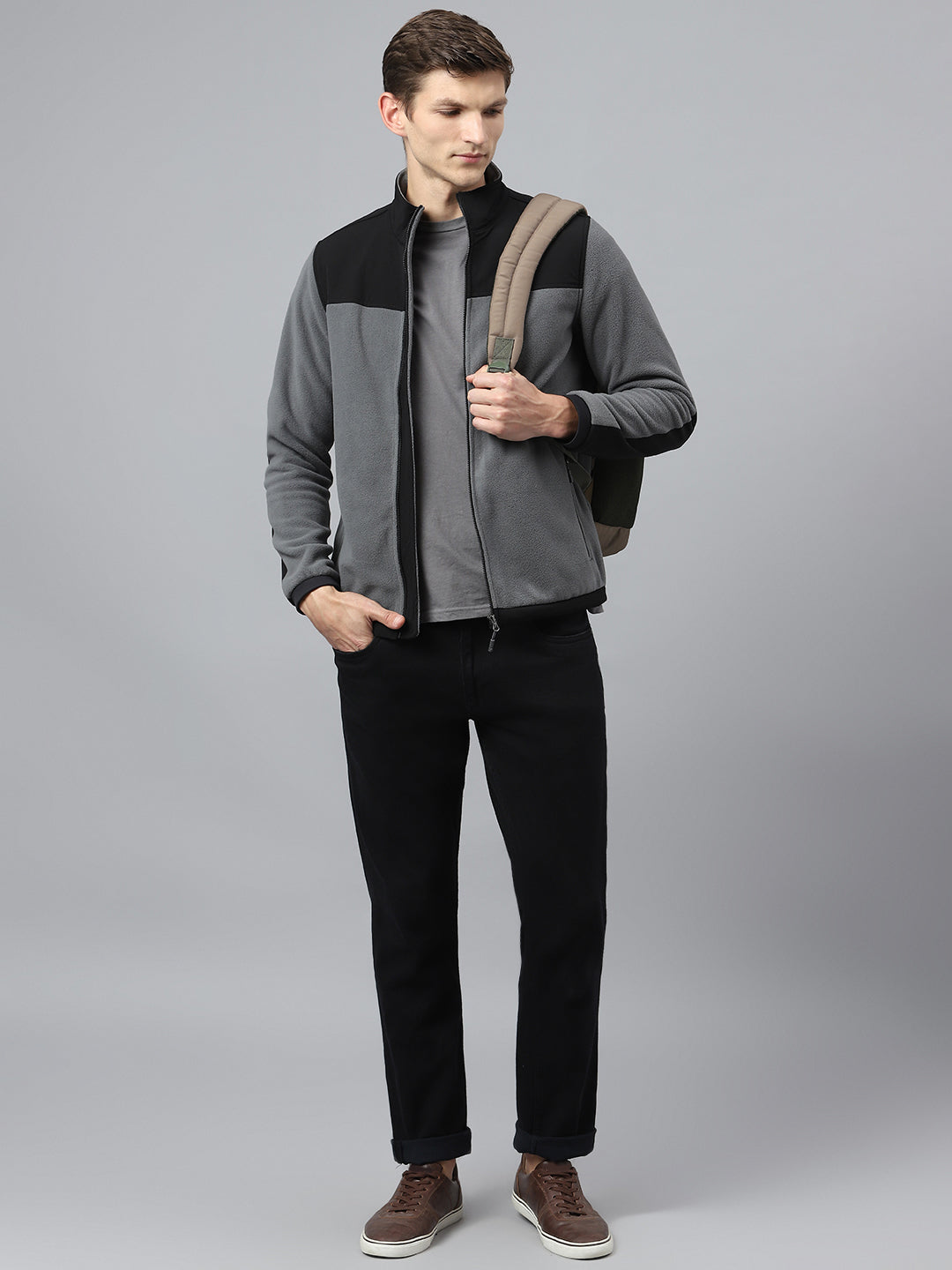 Fleeced Upper with Taffeta
